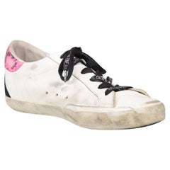 Golden Goose Leather & Suede Superstar Trainers Size IT 38