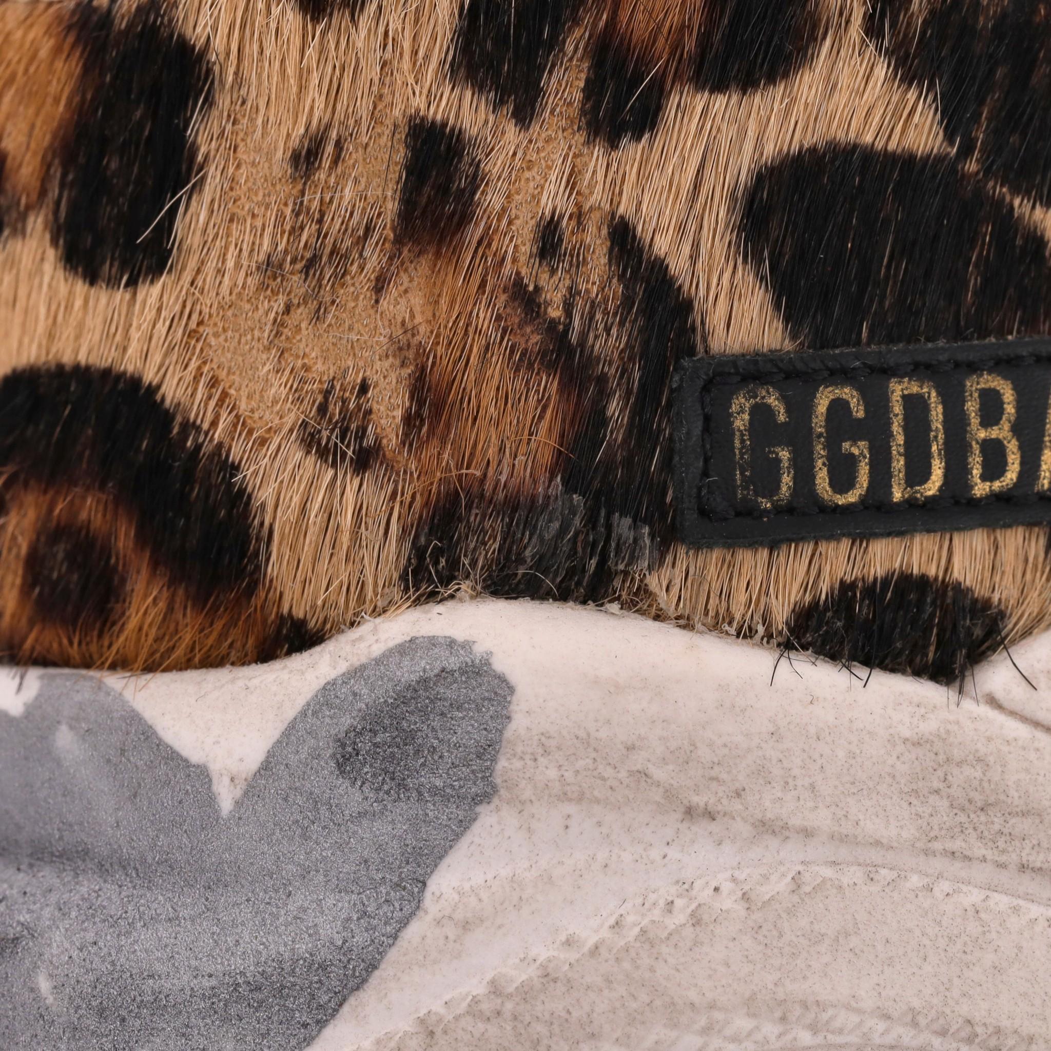Golden Goose Leopard Print Running Sole Sneakers 5