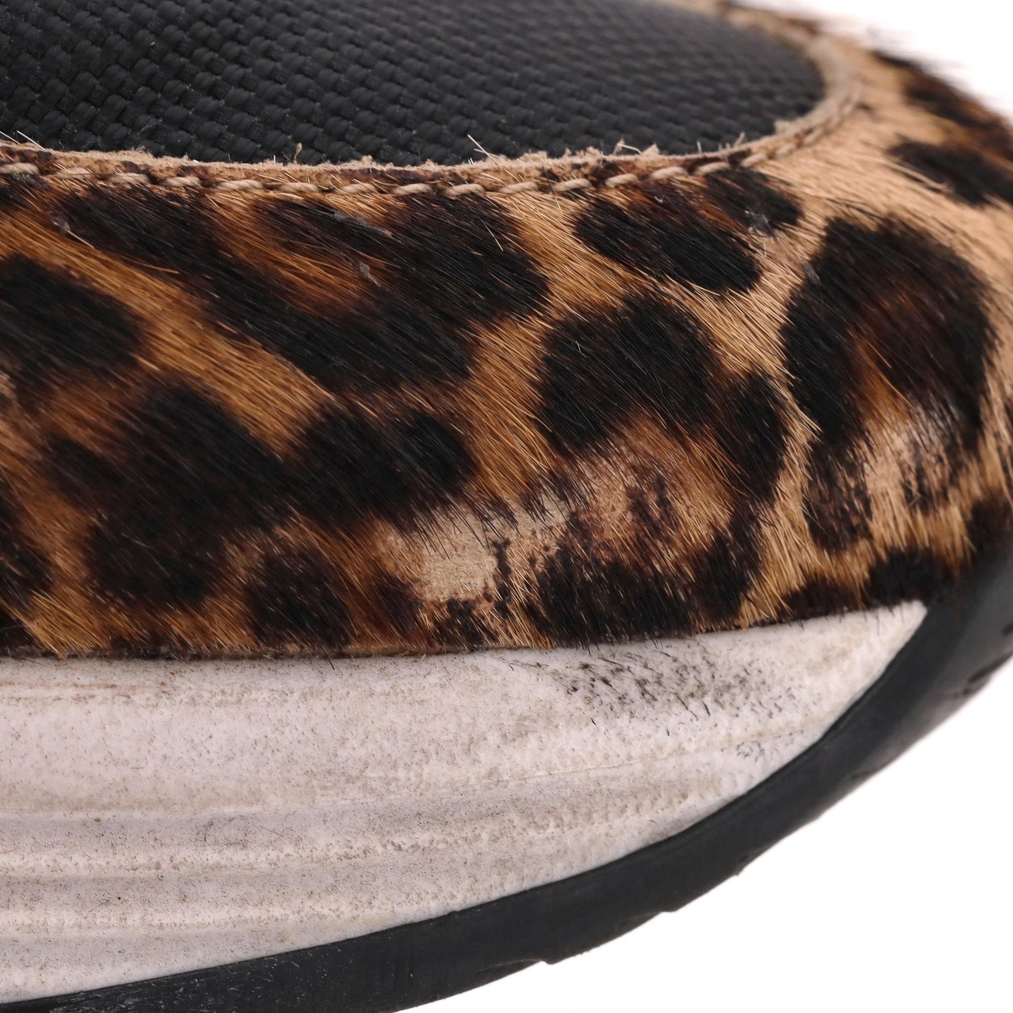 Golden Goose Leopard Print Running Sole Sneakers 6