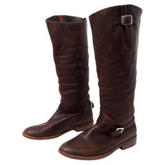 Botas de montar Golden Goose Limited de piel marrón hechas a mano