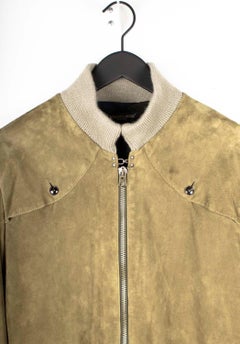 Golden Goose Men Jacket Suede Bomber Size L