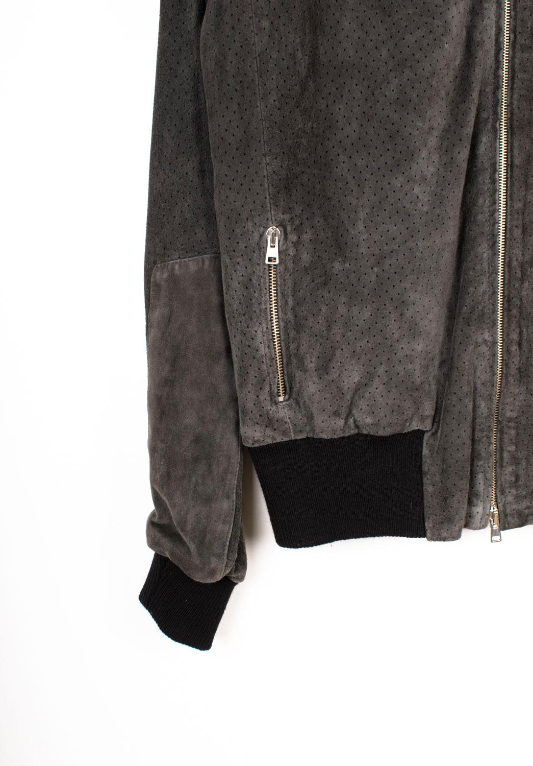 Golden Goose Men Jacket Suede Bomber Size L In Excellent Condition For Sale In Kaunas, LT