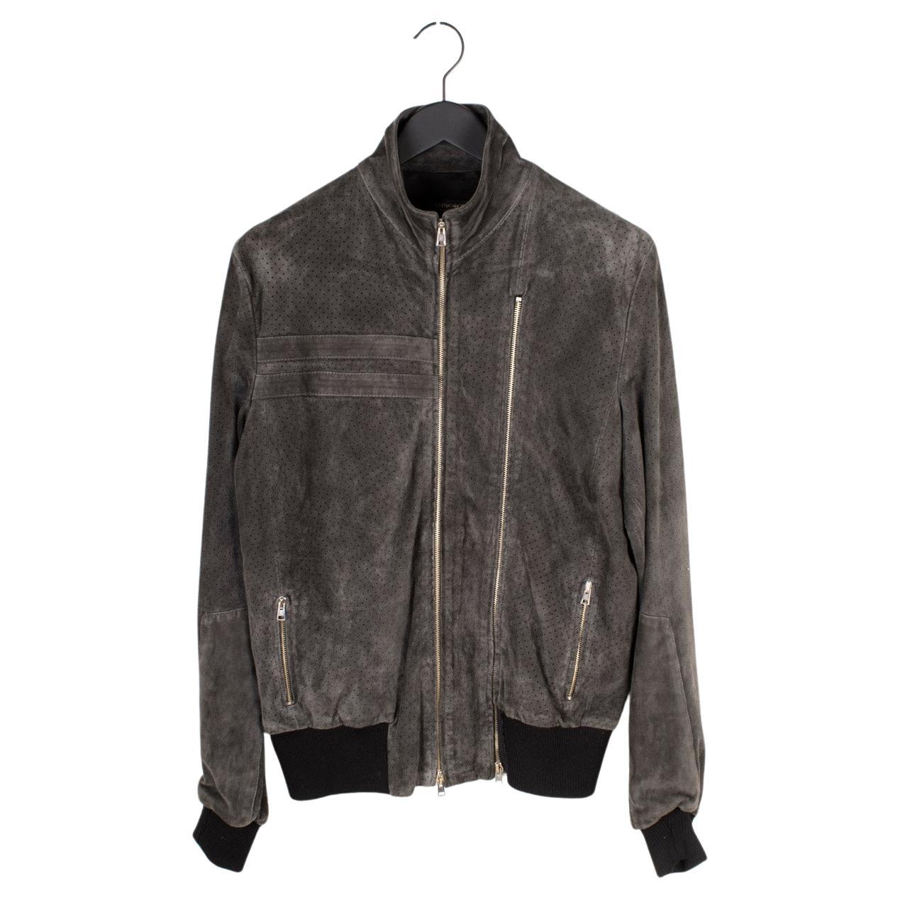 Golden Goose Men Jacket Suede Bomber Size L For Sale