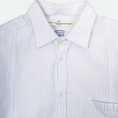 Camisa de algodón para hombre de Golden Goose, blanca y azul, talla L, en perfecto estado