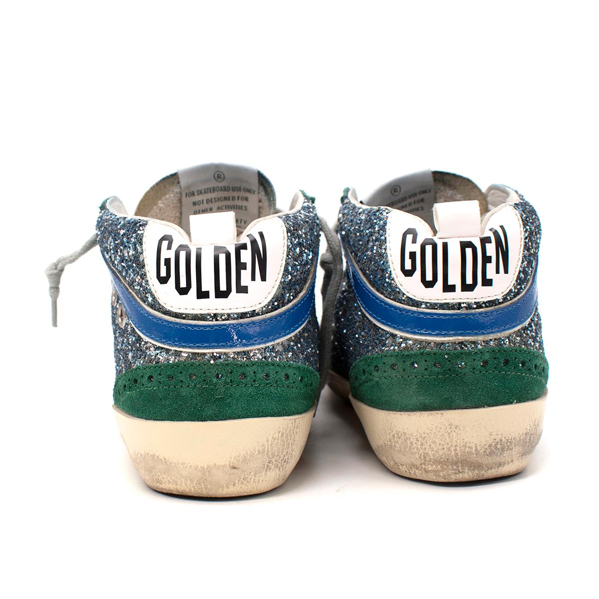 golden goose bleu paillettes