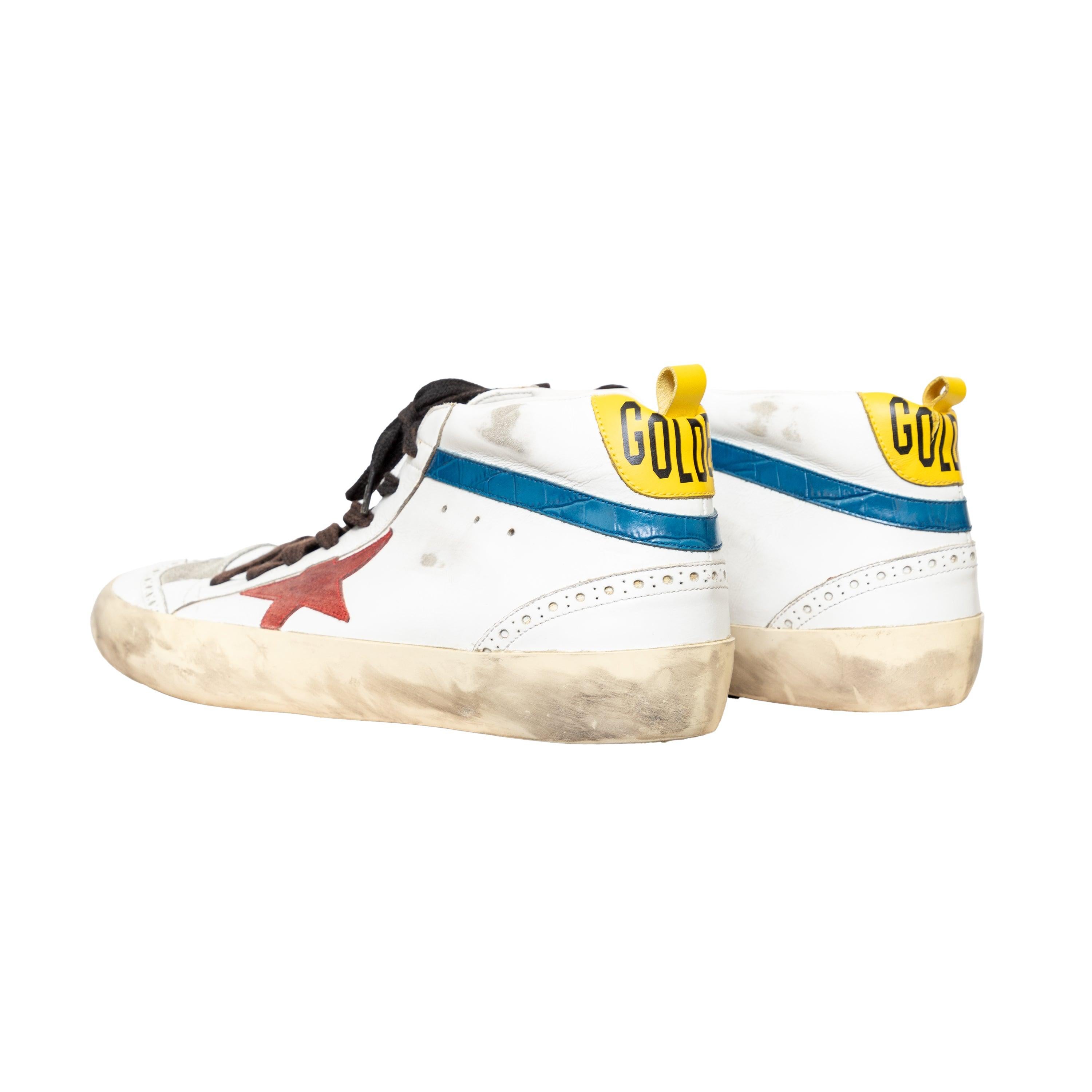 Beige Golden Goose Mid Star Sneakers - '20s For Sale