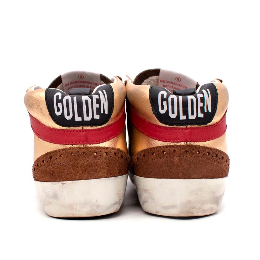 gold golden goose sneakers