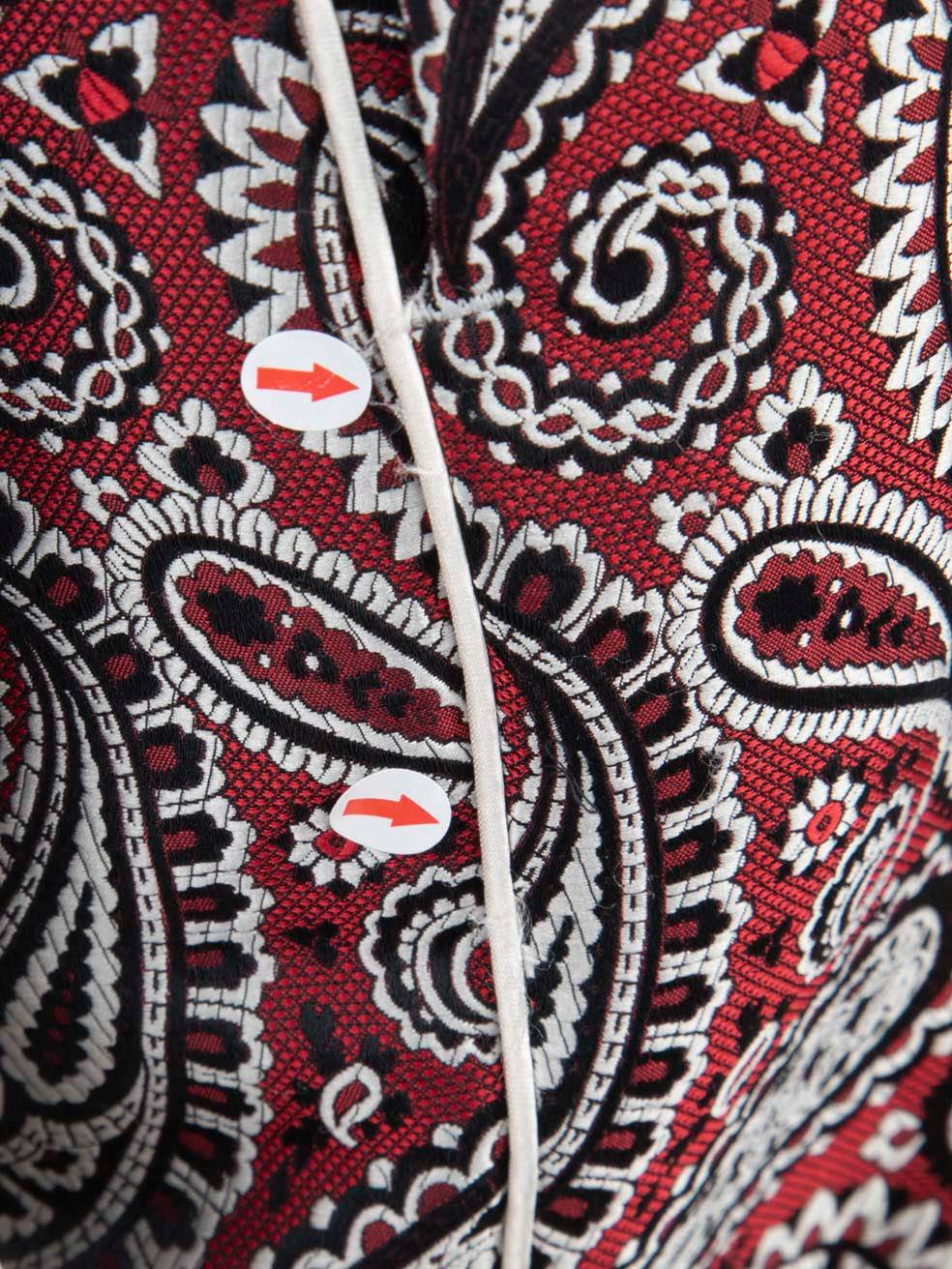 Golden Goose Paisley Jacquard Blazer Suit Set Size M 2