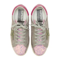 Used Golden Goose Pink Glitter Sneaker