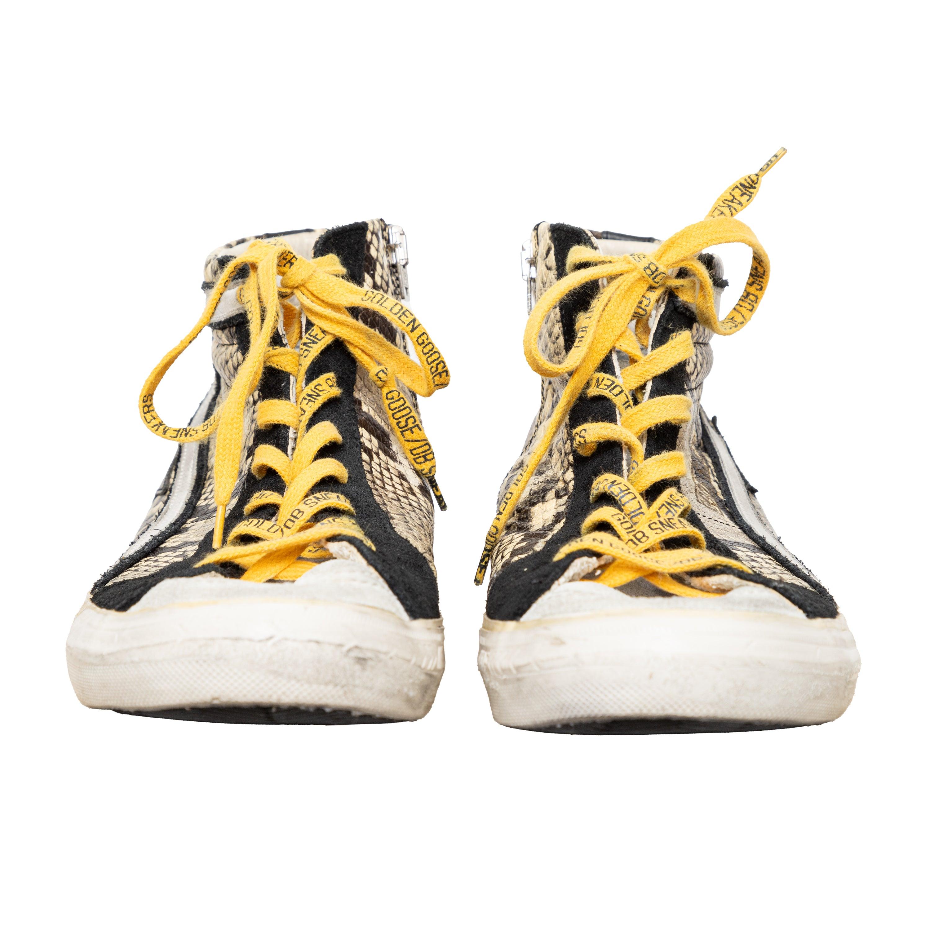 Golden Goose Printed Snakeskin Sneakers - '10s In Excellent Condition For Sale In Milano, IT