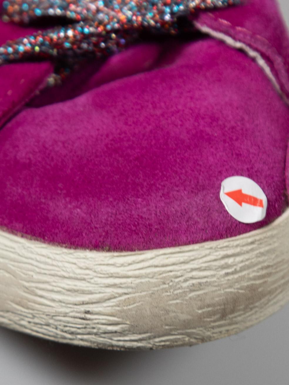 Golden Goose Purple Suede Superstar Trainers Size IT 39 4
