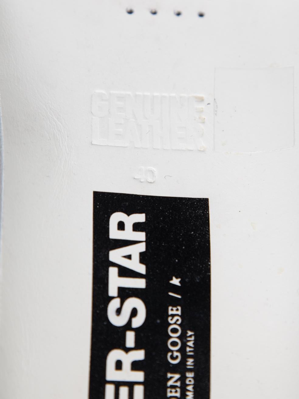 Women's Golden Goose Silver Swarovski Nubuck Super-Star Size IT 40 For Sale