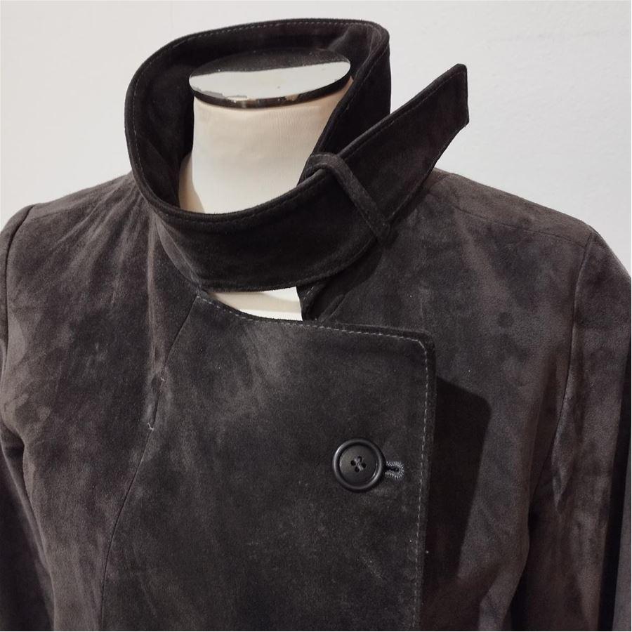 Black Golden Goose Suede coat size S For Sale