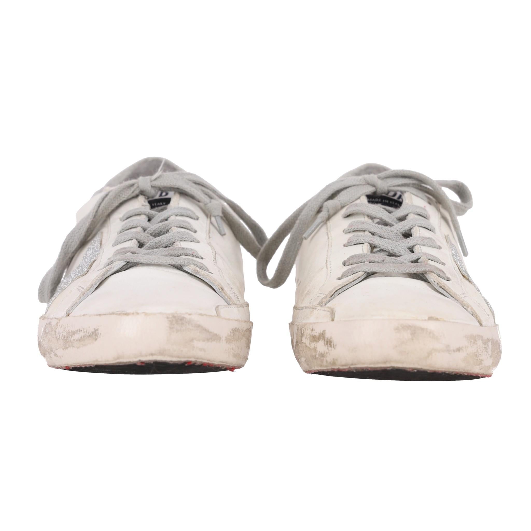 Zapatillas de piel Golden Goose Super-Star Beige