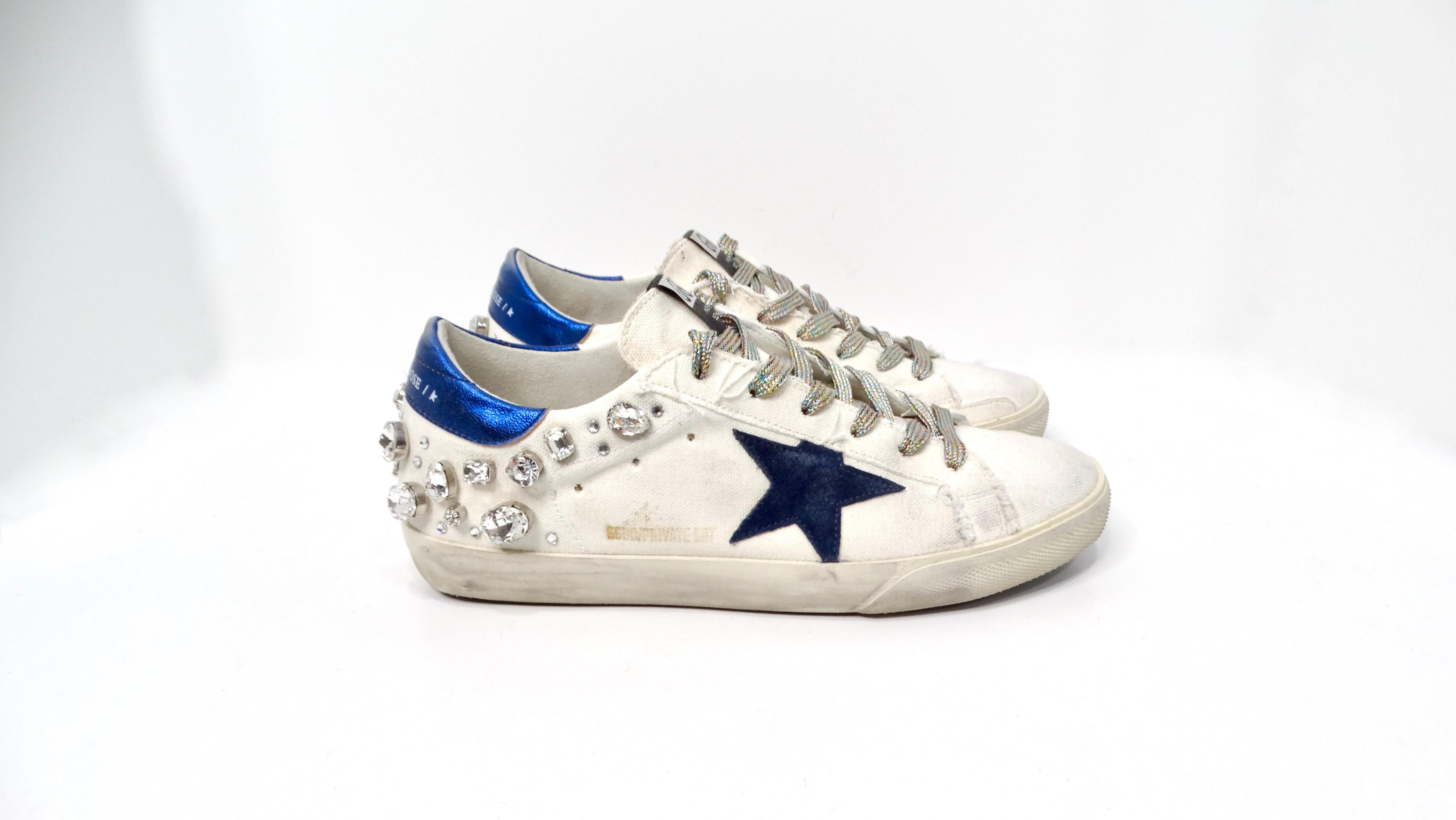 Sneakers Super-Star di Golden Goose impreziosite da cristalli Swarovski in vendita 1