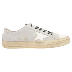 GOLDEN GOOSE VSTAR2 bicolor grey black distressed leather sneakers EU40