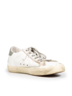Golden Goose White Superstar Trainers Size IT 39