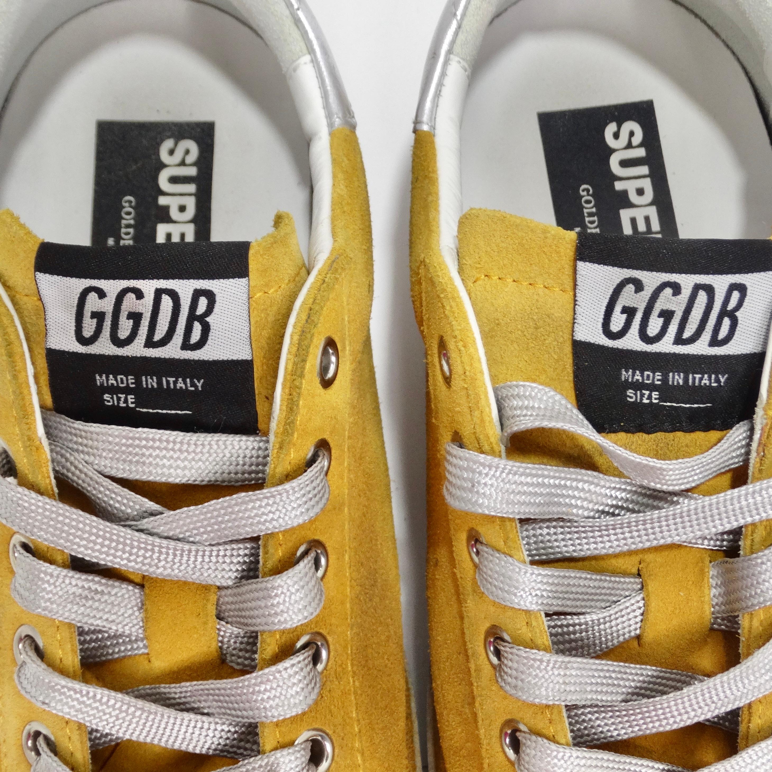 Golden Goose Yellow Leather Superstar Sneakers For Sale 6