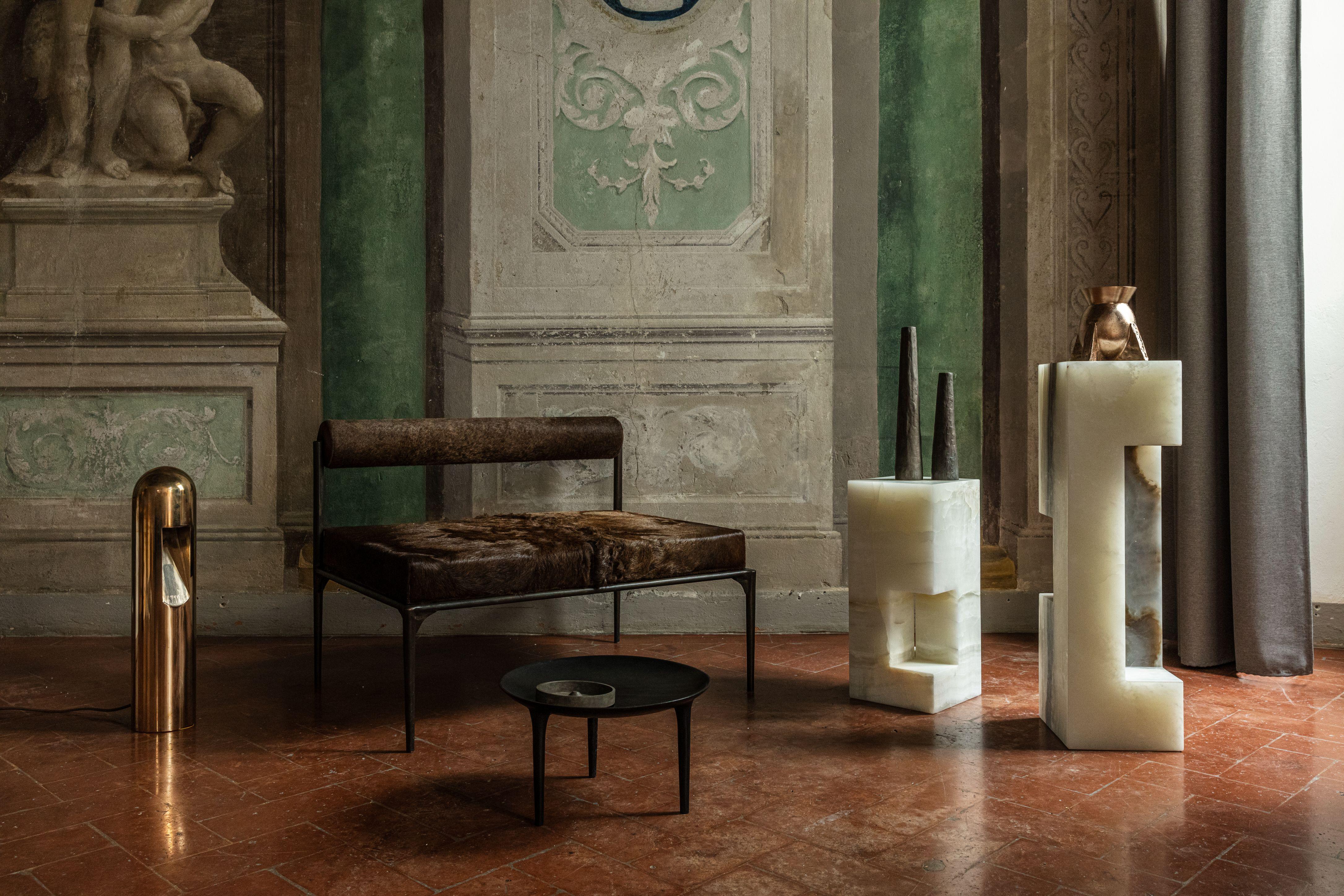 Grand pilier de bougie doré de Rick Owens en vente 7