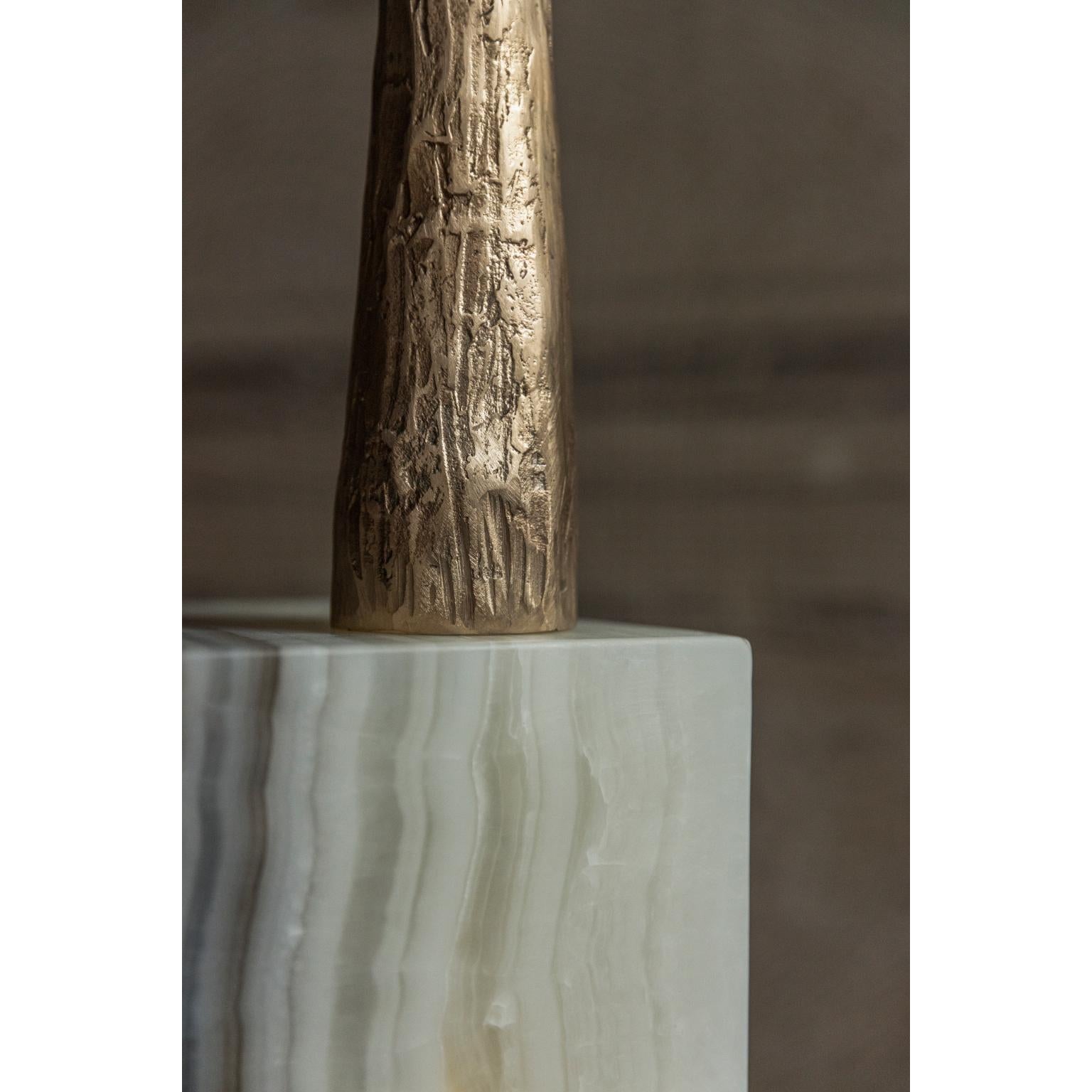 Golden Grande Candle Pillar by Rick Owens In New Condition For Sale In Geneve, CH