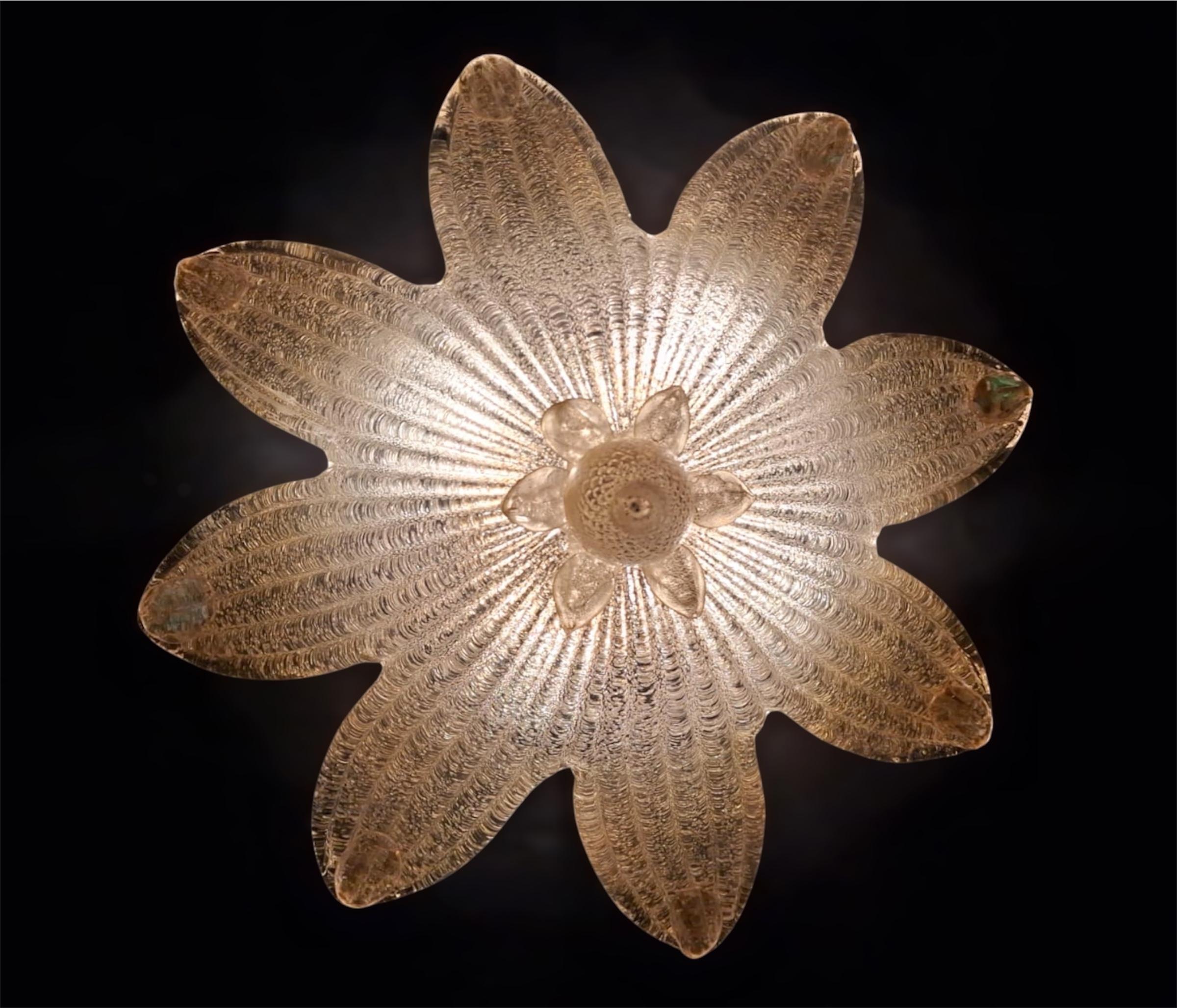 Golden Graniglia Flush Mount For Sale 2