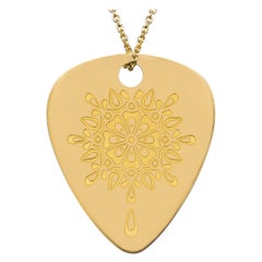 Golden "Gratitude" Mandalic, 18 Karat Yellow Gold Necklace