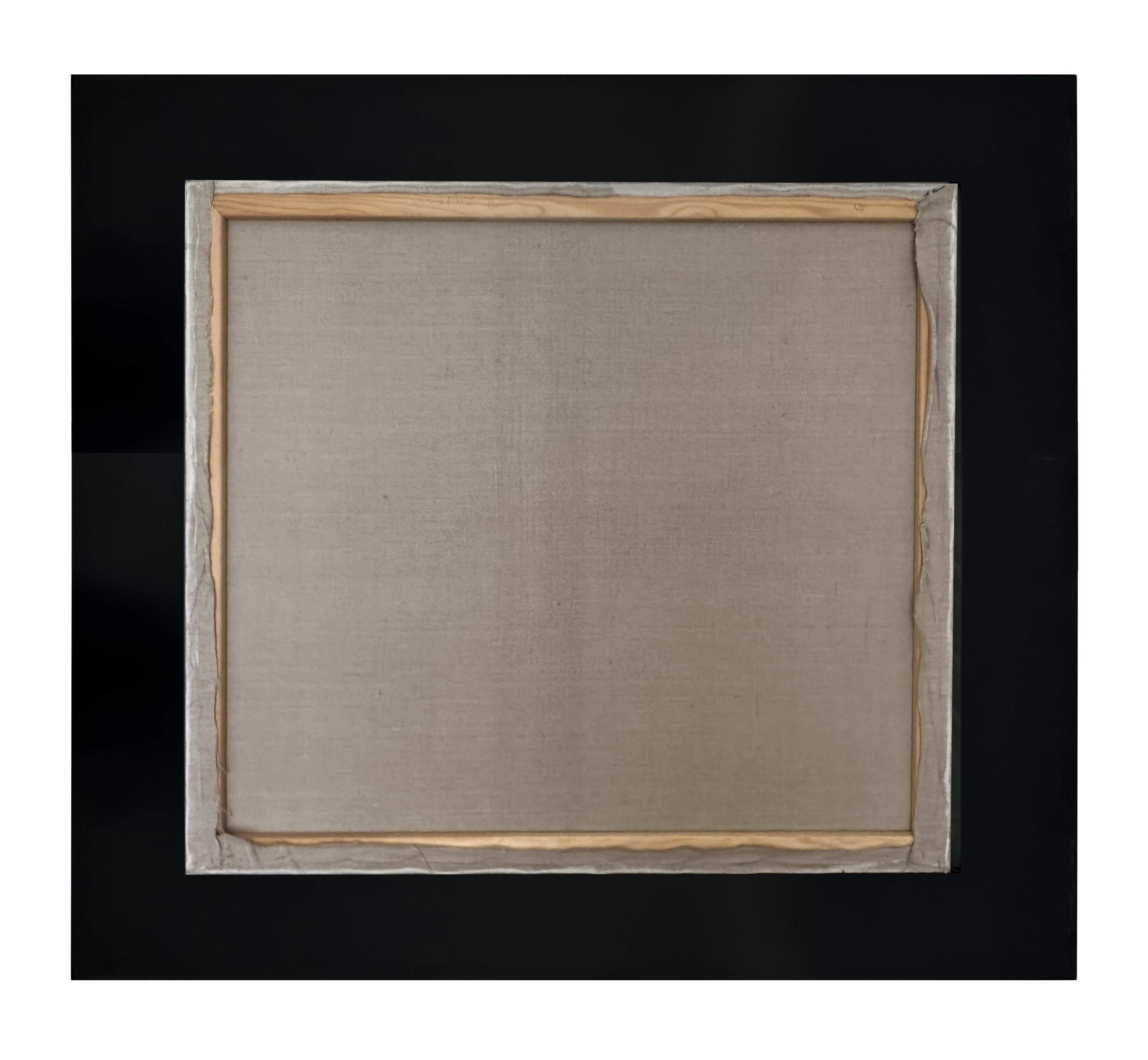 Dipinto a mano Olio su tela, dipinto originale con foglia d'oro in legno, 