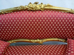 19th Century Golden Hand Carved Sofa from the Louis Phillipe Period '1830-1848'