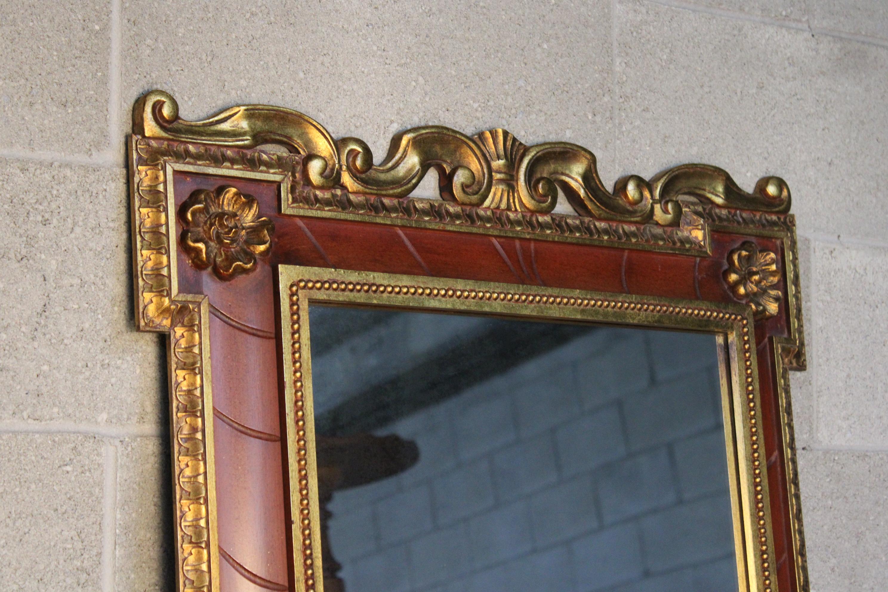 Louis XV Style Carved&Gilded Wall Mirror For Sale 6