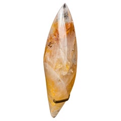 Golden Healer Quartz Flame Sculpture