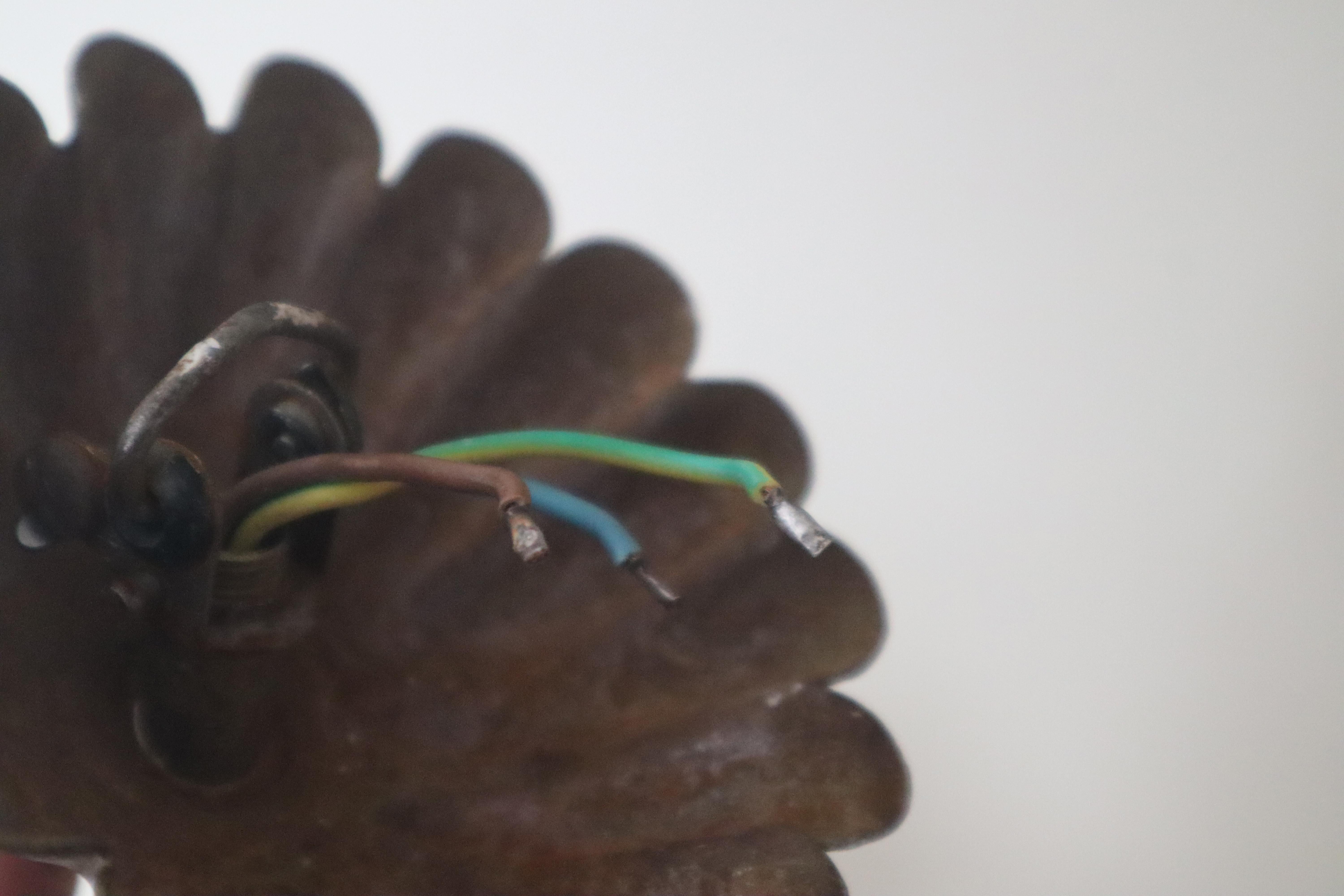 Araña de 5 luces Golden Hollywood Regency Rose en venta 2