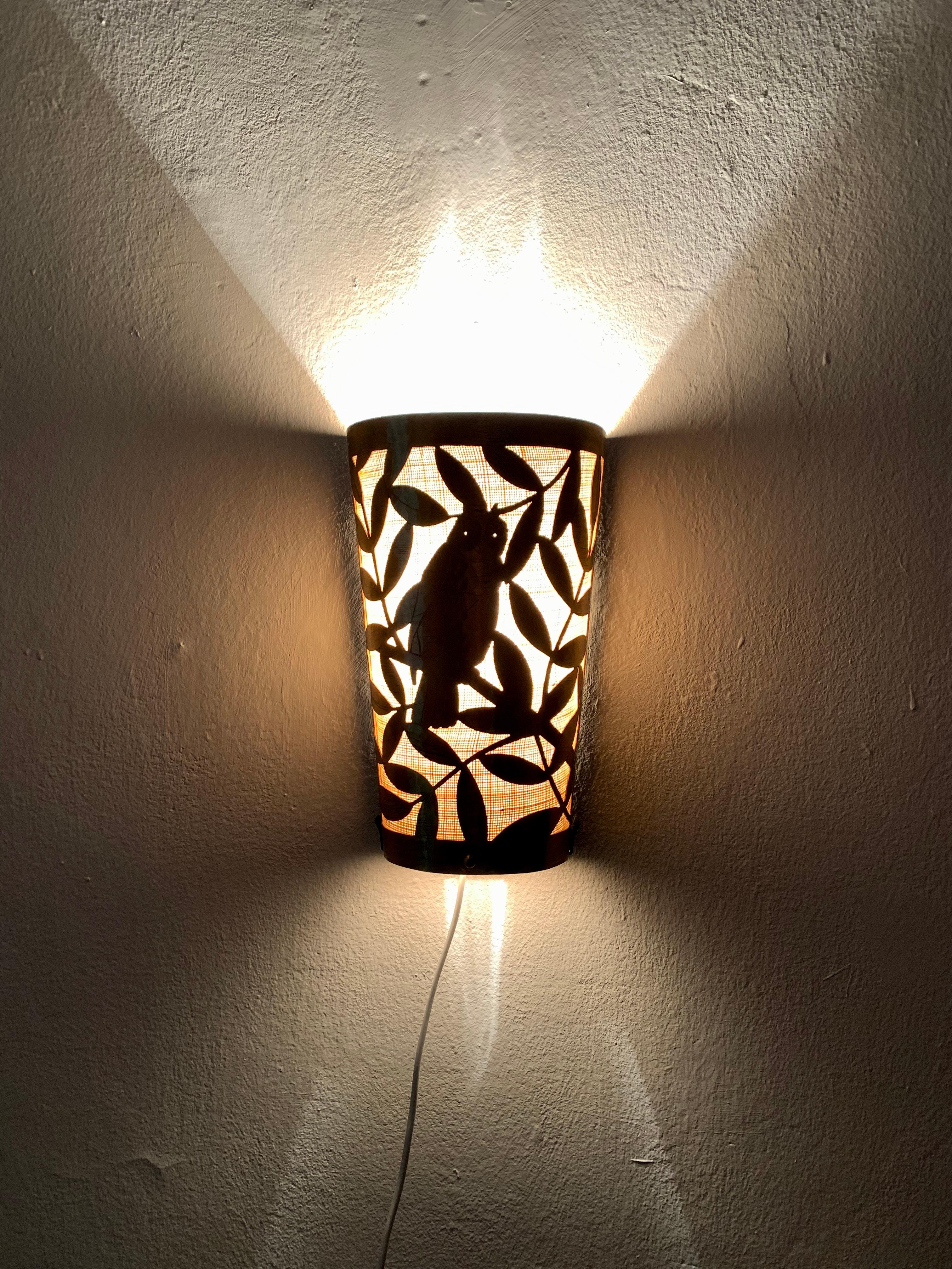 Golden Hollywood Regency Wall Lamp For Sale 4