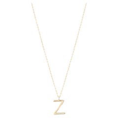 Golden Initial Z Necklace Golden Initial Z Necklace