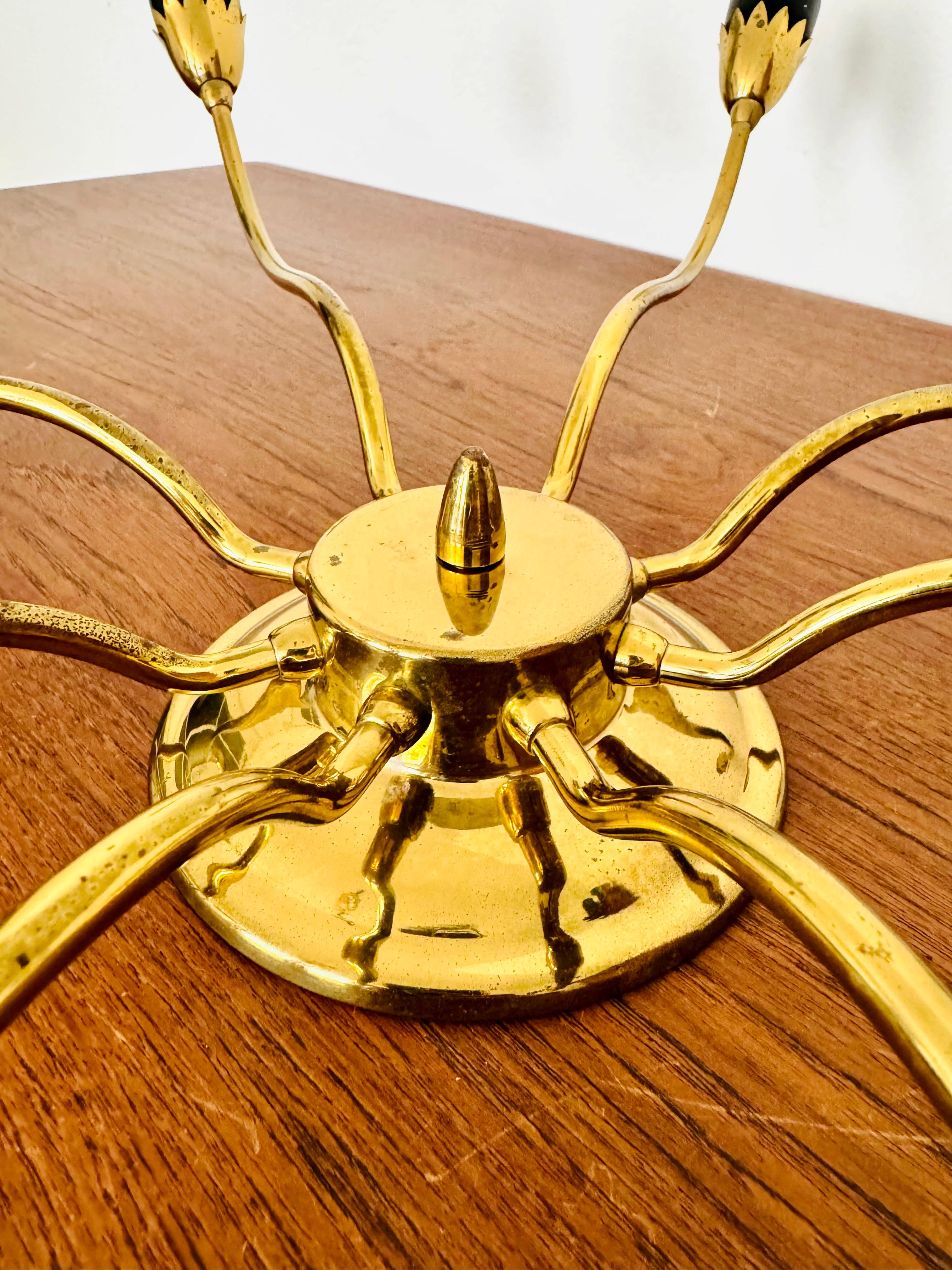 Lampada da incasso in ottone italiano dorato in vendita 8