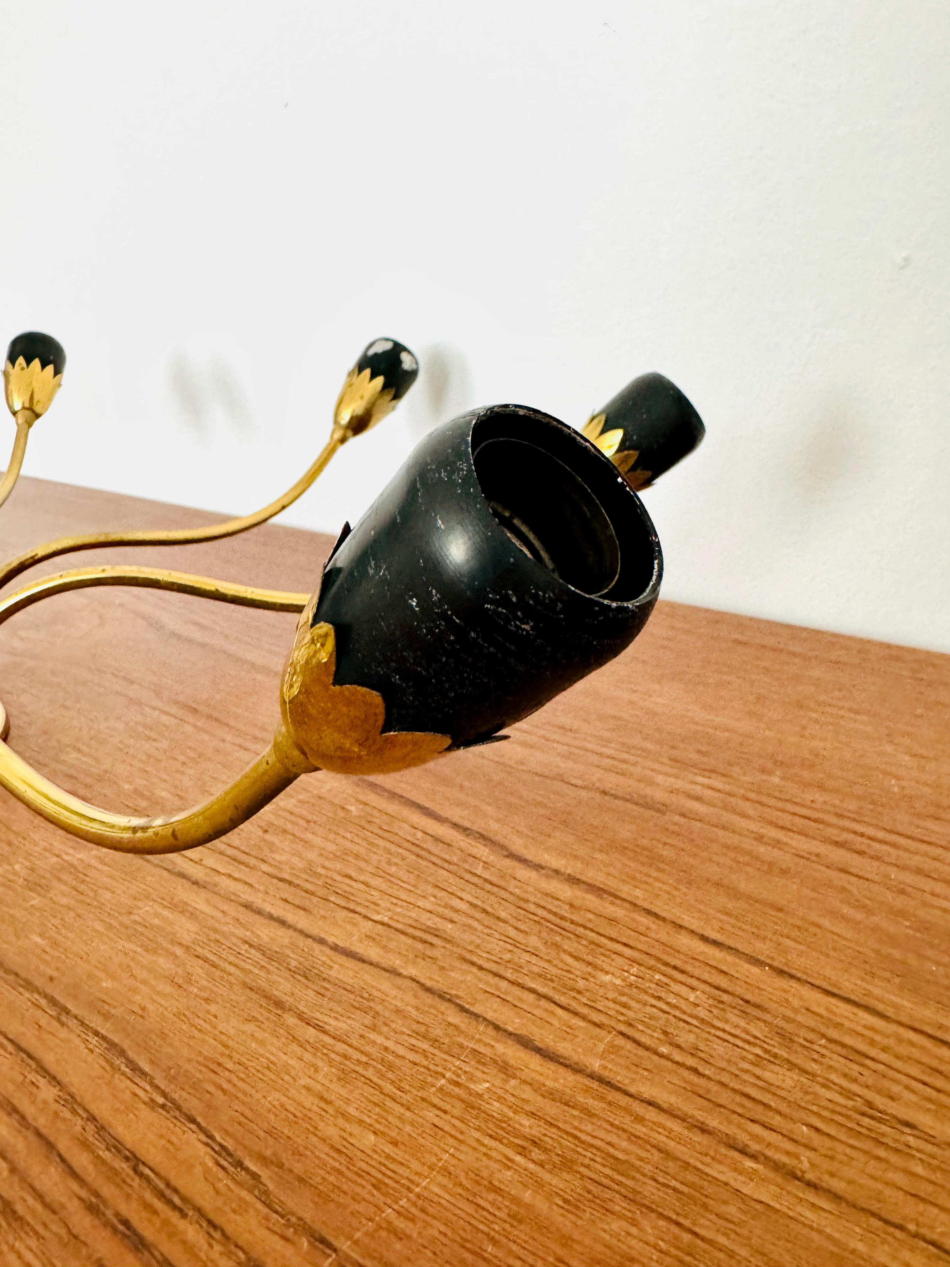 Lampada da incasso in ottone italiano dorato in vendita 9