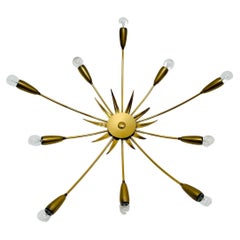 Lampada da incasso in ottone italiano dorato
