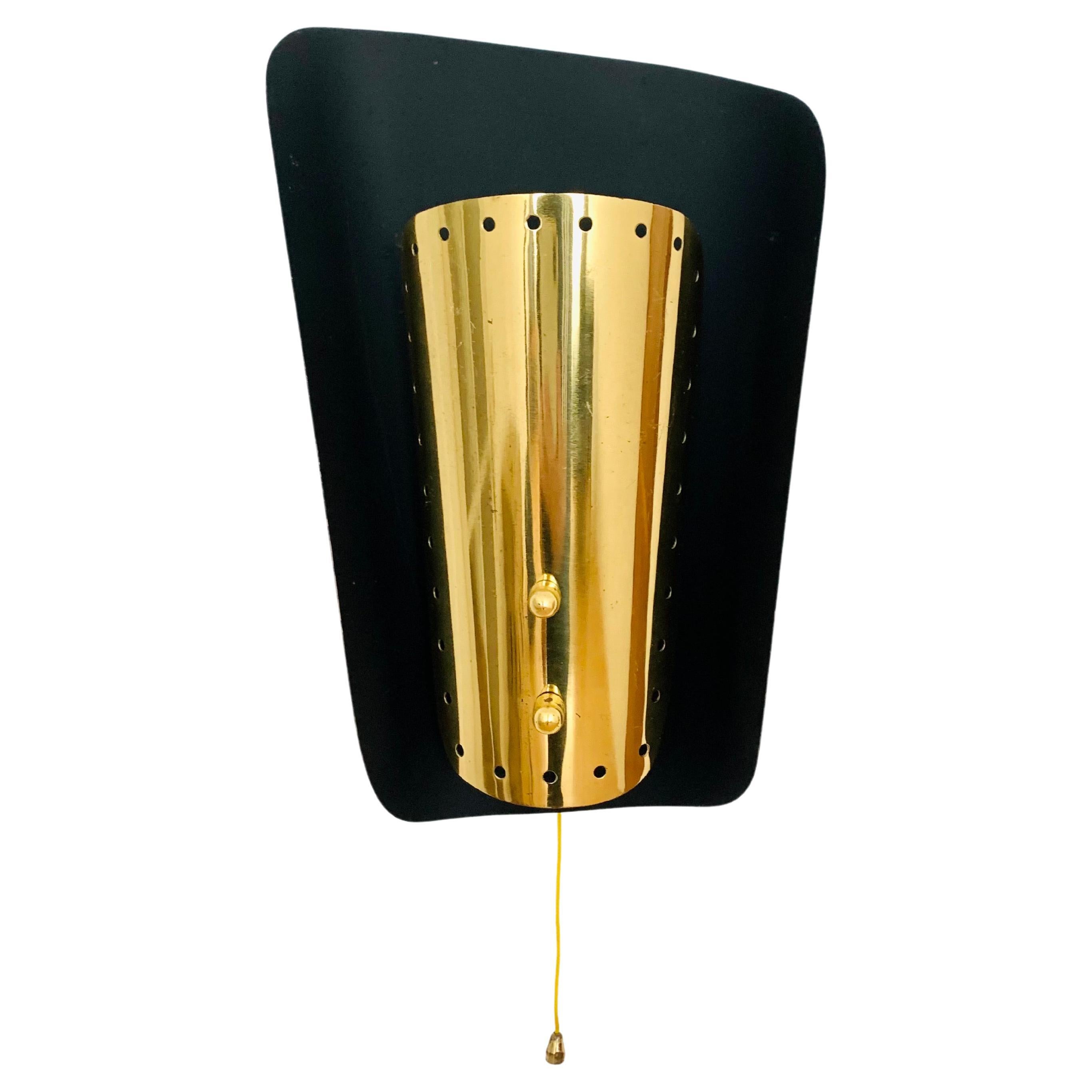 Golden Italian Wall Lamp For Sale