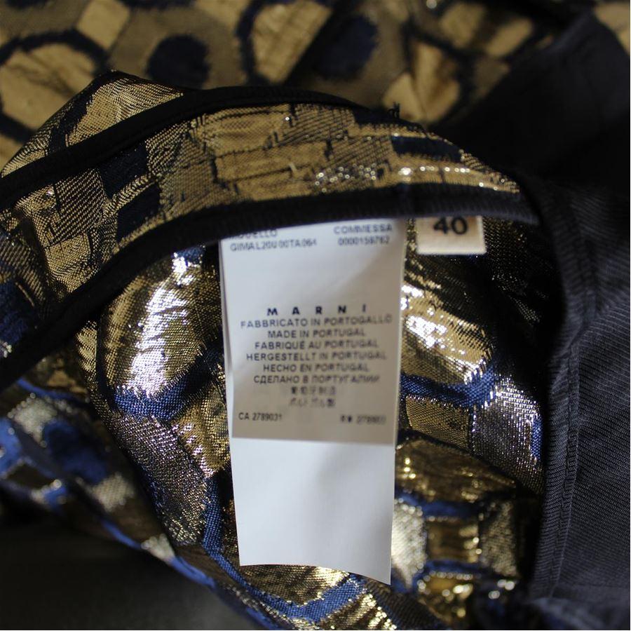 Marni Golden jacket size 40 In Excellent Condition For Sale In Gazzaniga (BG), IT