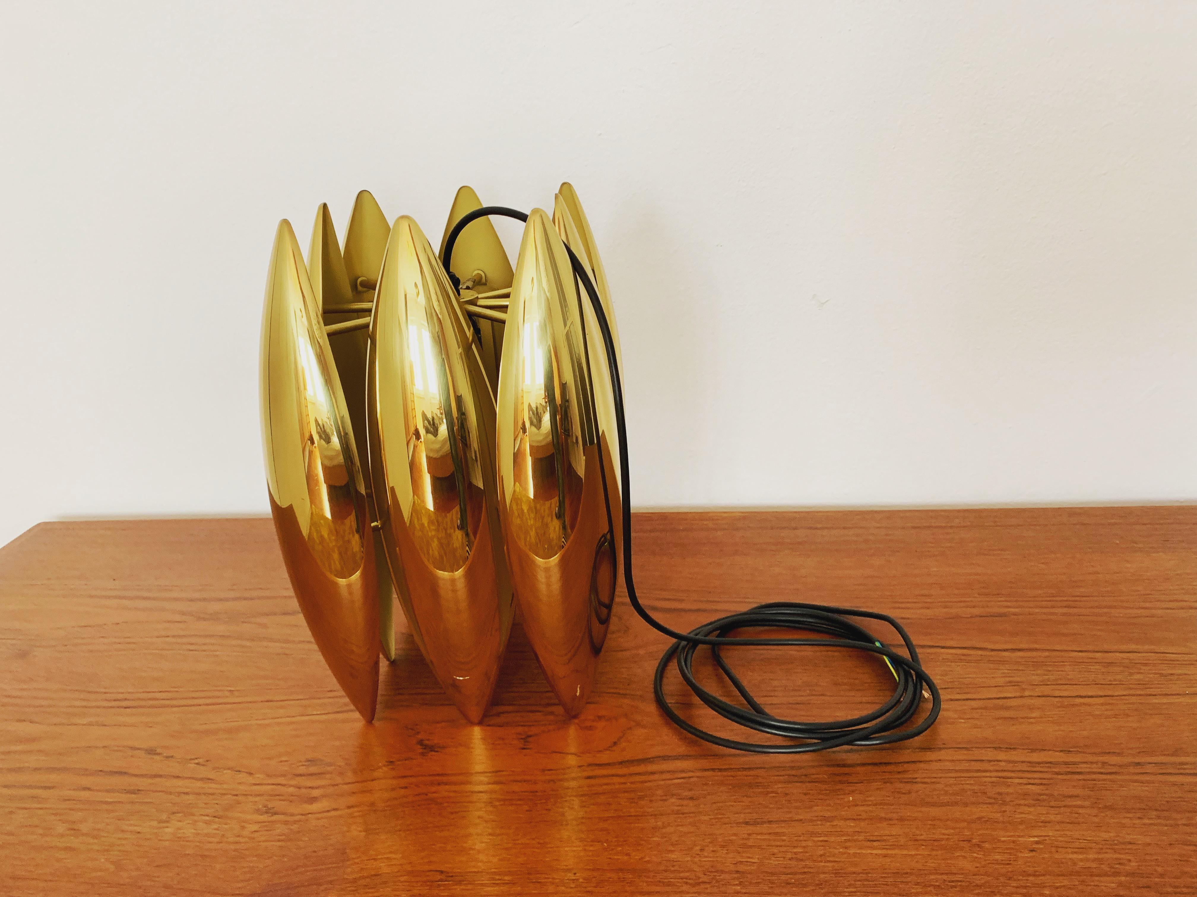 Golden Kastor pendant lamp by Jo Hammerborg for Fog and Morup For Sale 6