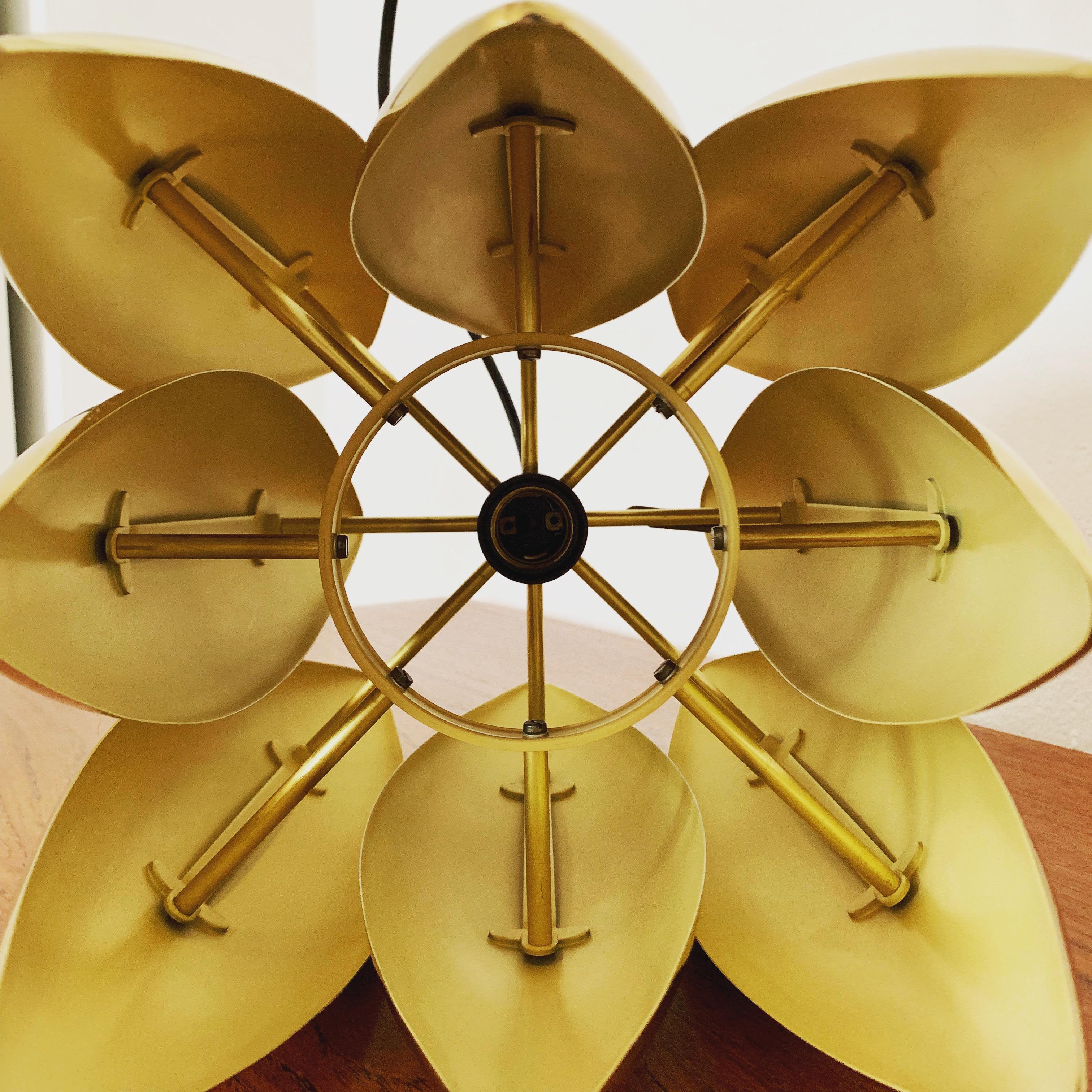 Golden Kastor pendant lamp by Jo Hammerborg for Fog and Morup For Sale 7