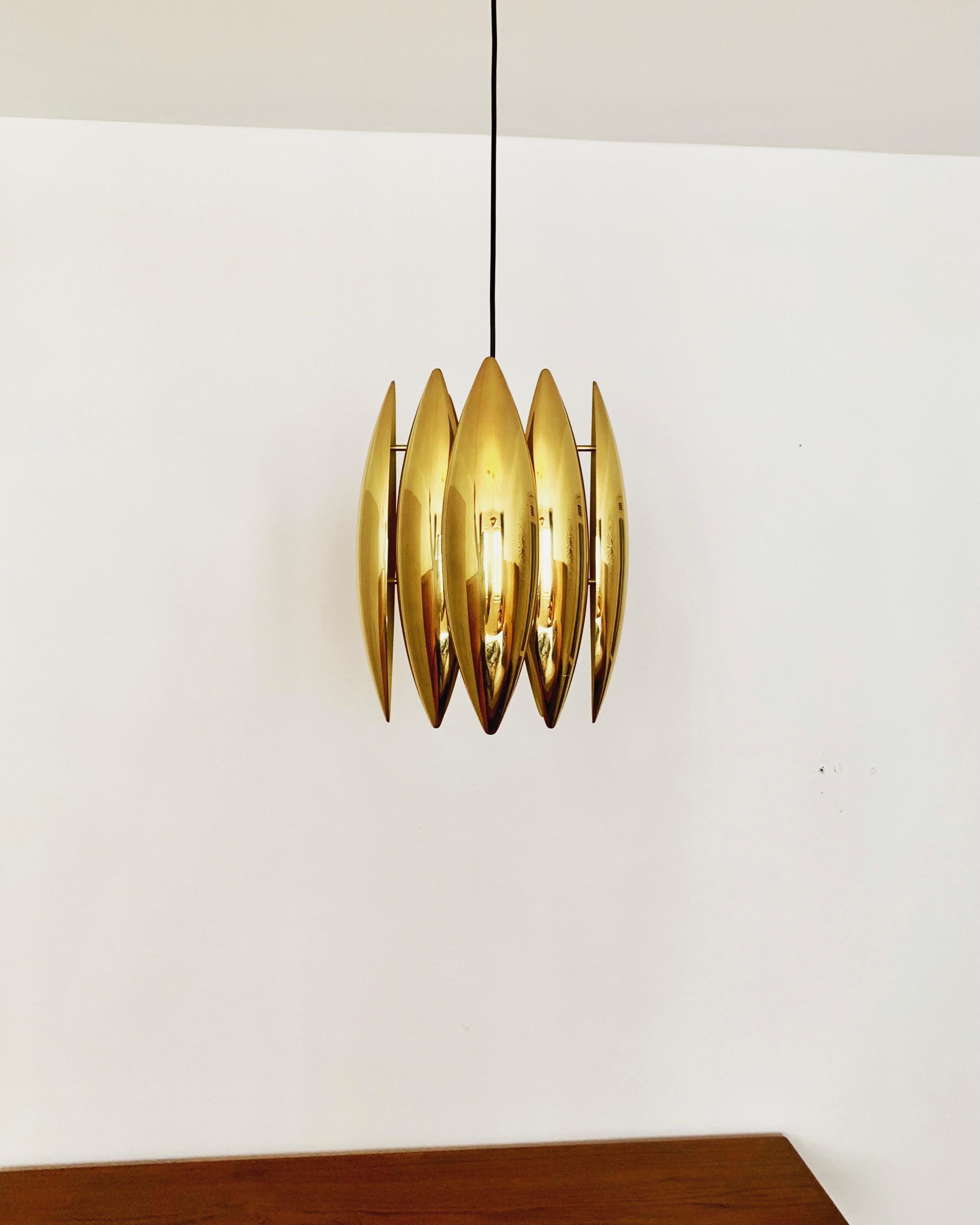 Lampe à suspension Golden Kastor par Jo Hammerborg pour Fog and Morup Bon état - En vente à München, DE