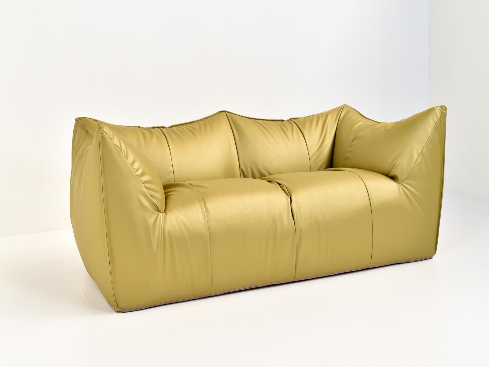 Late 20th Century Golden Le Bambole Sofa by Mario Bellini for B&B Italia