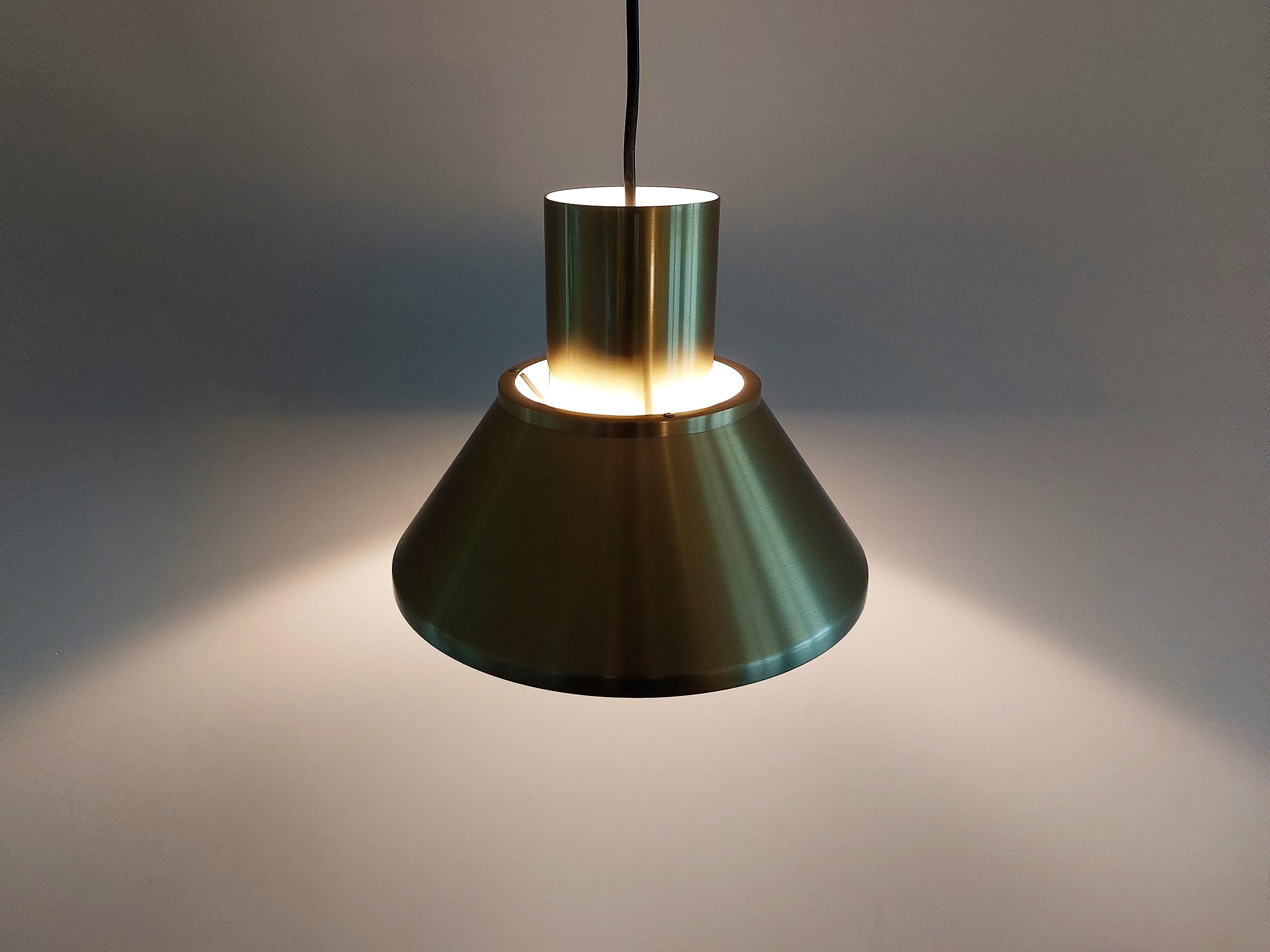 Late 20th Century Golden Life Pendant Lamp by Jo Hammerborg for Fog & Mørup, 3 Available, Denmark