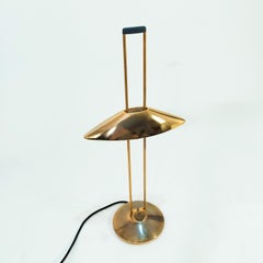 Edizione limitata dorata. Lampada da tavolo di Jorge Pensi per B-Lux, Spagna, anni '80