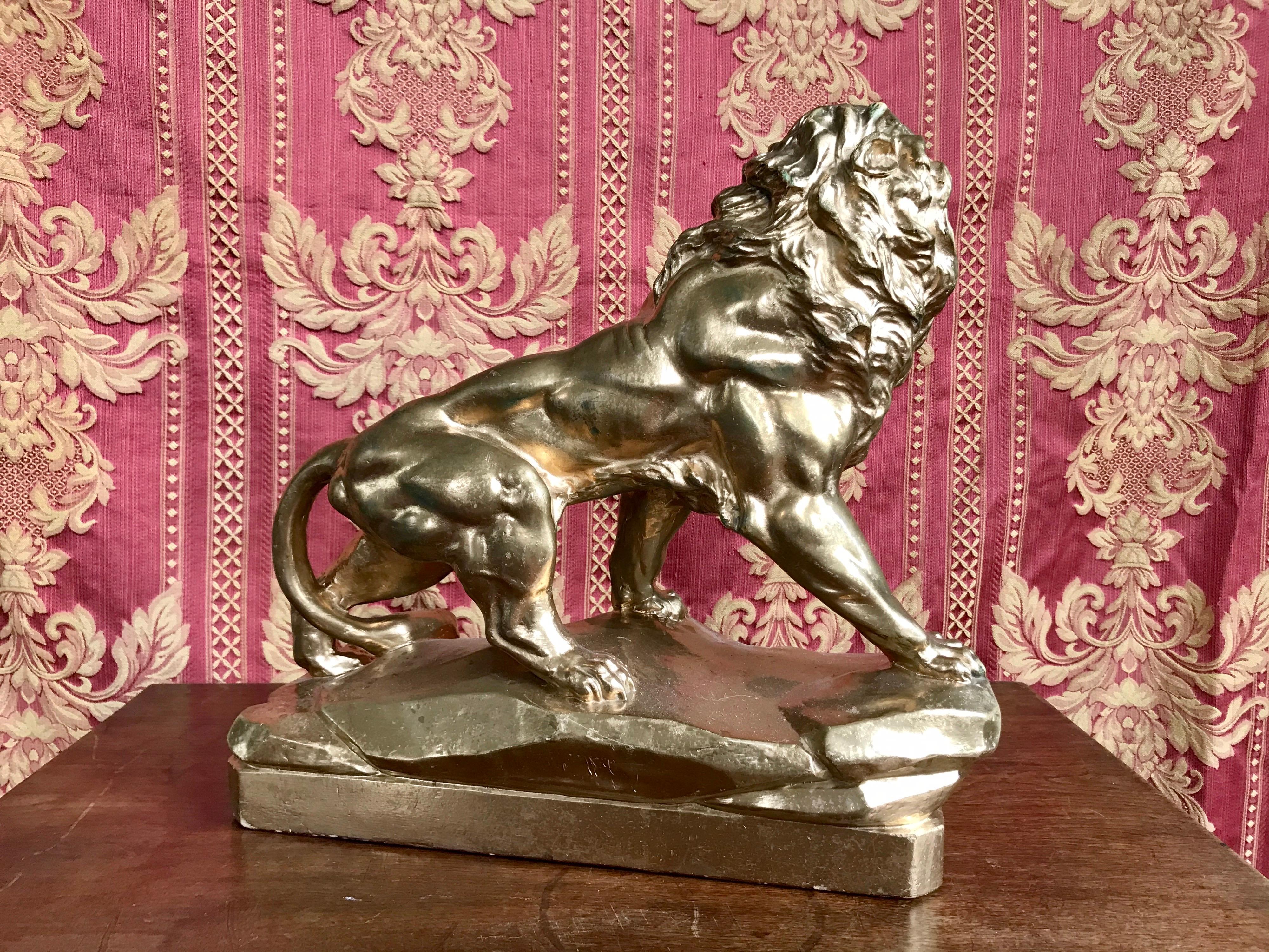 20th Century Golden Lion, circa 1950 For Sale