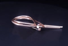 Golden Loop Brooch 14K Yellow Gold
