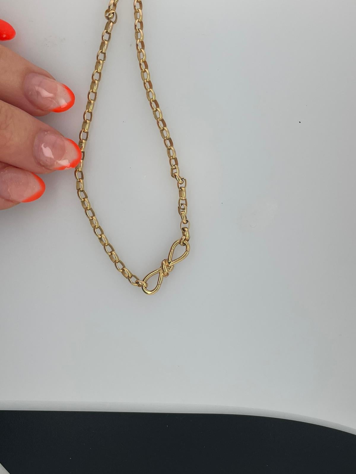 Golden Mandarin Garnet Bow pendant enhancer clasp in 18ct yellow gold For Sale 9