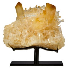 Golden Mango Quartz Decorative object Rock Crystal Modern Table top