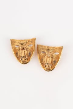 Boucles d'oreilles à clip en métal doré