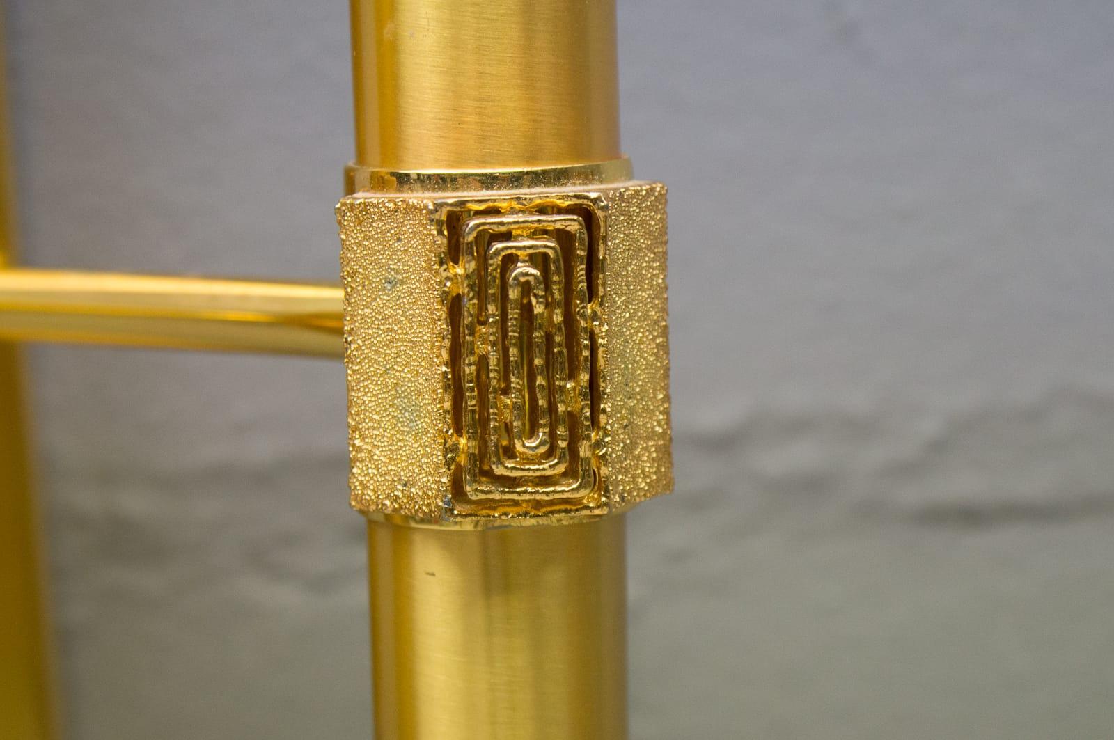 Italian Golden Mid-Century Modern Sciolari Wall Lamp, 1960s Italy For Sale